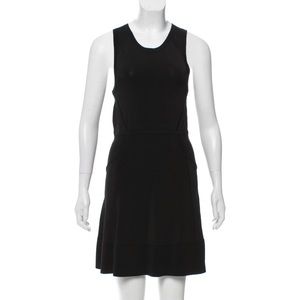 Black A.L.C. sleeveless knit mini dress with scoop neck
